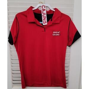 Russell Louisiana Ragin Cajuns Polo and keychain UL ULL BUNDLE